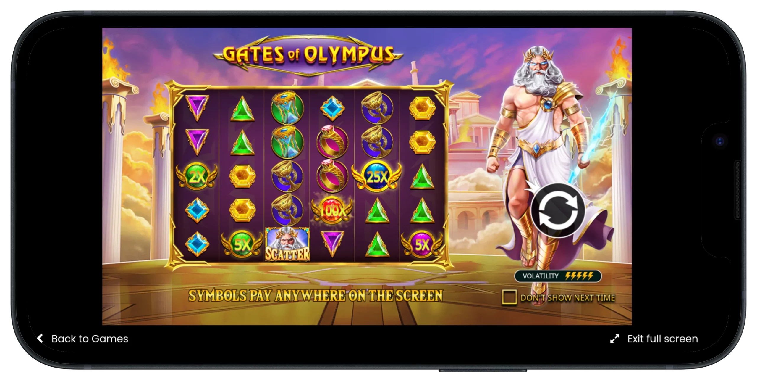 Seluler Gates of Olympus Slot